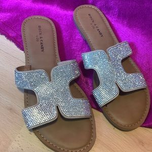 Rock & candy by Ziggy rhinestone sandals. Size 8 1/2 only wore a few tim…